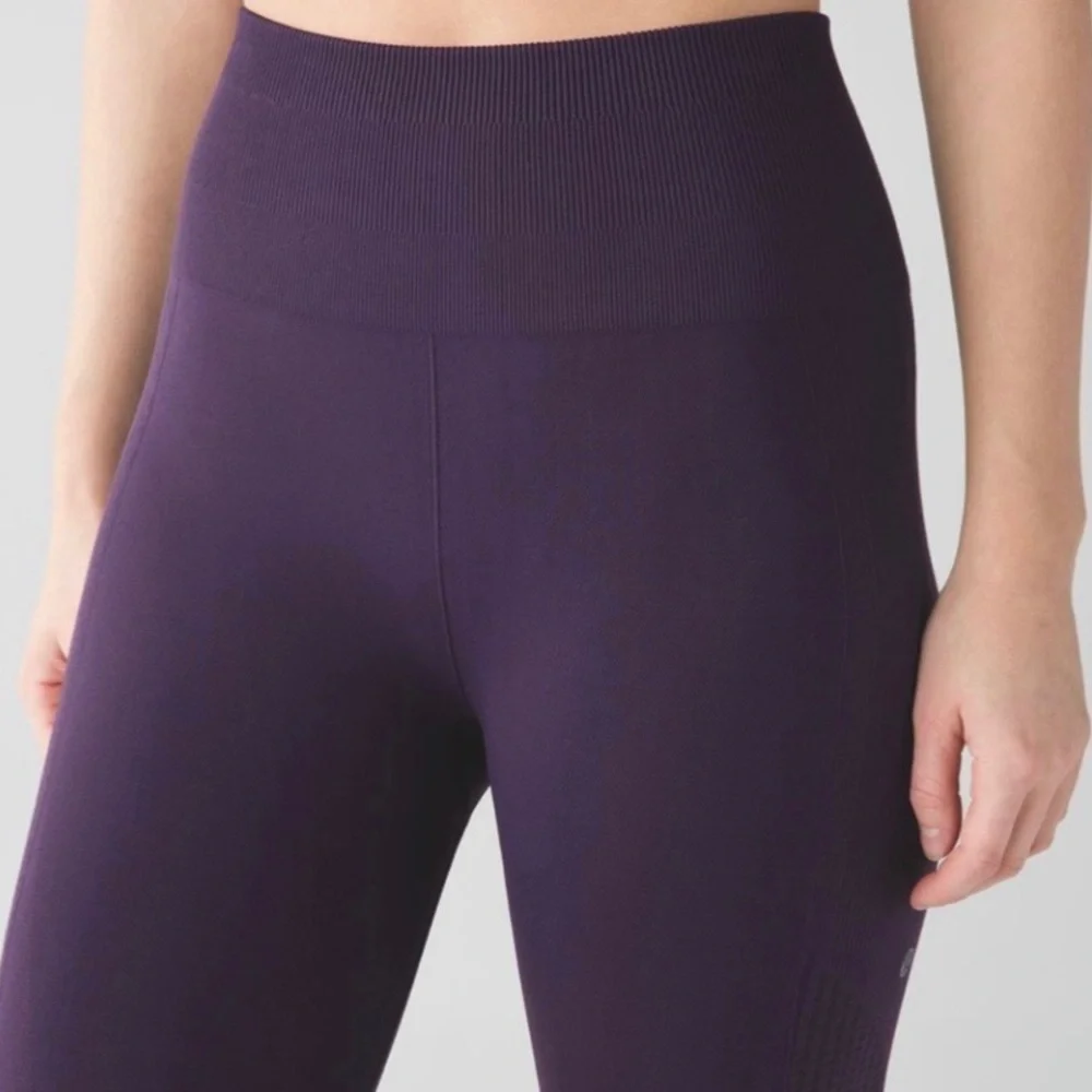 Lululemon Flow & Go Crop Leggings Deep Zinfandel